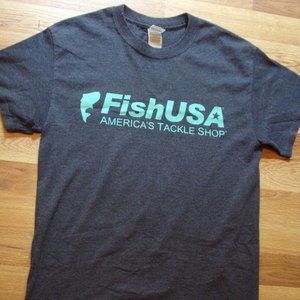 Men's T-Shirt Fish USA Gildan Small